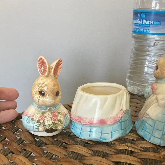Charming Bunny sugar/cream Set - Cream and Pink - Picture 3 of 4